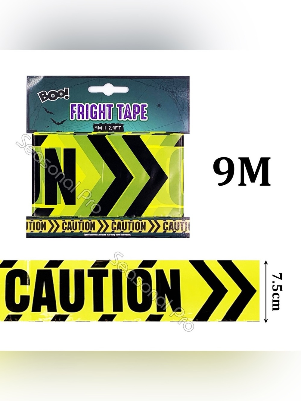 🎃 Decorative Caution Tap 2-Pack - 9m/30ft - FREE with Halloween Purchase 🎃